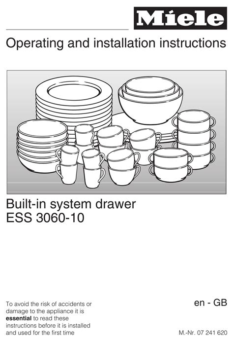 Miele ESS 3060-10 Manual pdf manual